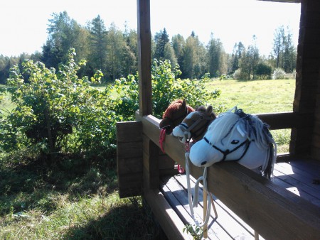 Vaellukselta tulleet.